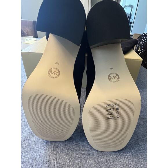 MICHAEL KORS CLASSIC HAYDEN BLACK SUEDE KNEE HIGH BOOT 100% LEATHER. SZ 8 $325 - Picture 9 of 11